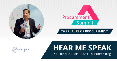 Moderation & Vortrag auf dem Procurement Summit 2023 in Hamburg